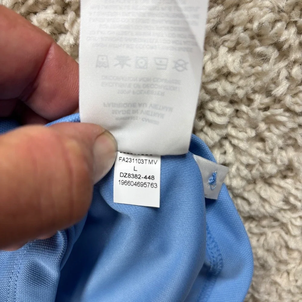 Jordan North Carolina Tar Heels Polo Shirt Mens Large UNC Football Team Issue L